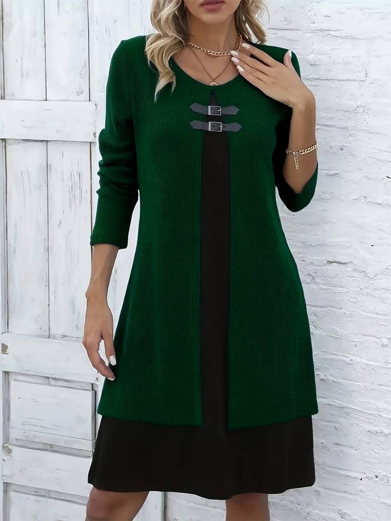 Shirahoshi - Traje De Dos Piezas Con Cuello Redondo Para Otoño e Invierno