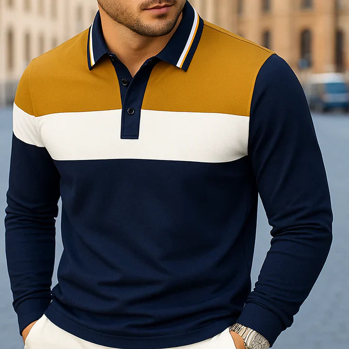 Chousein - Polo Informal De Manga Larga