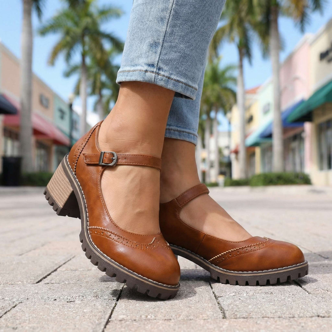 Bahar - Zapatos De Tacón Tipo Mary Jane Con Correa en T