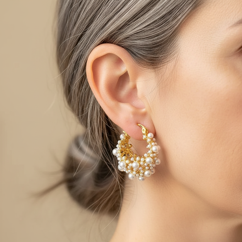 Niriah - Pendientes de aro Estilo Vintage