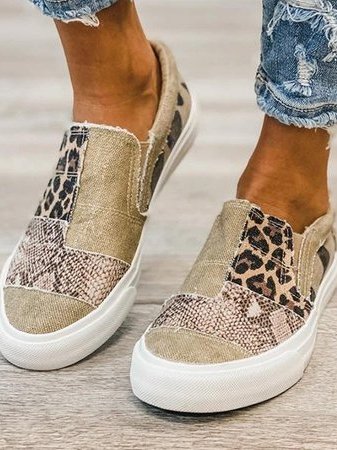 Valeriya - Casual Leopardo Zapatos