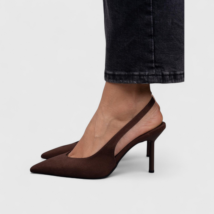 Aniya - Zapatos de Tacón Con Punta Afilada y Talón Abierto