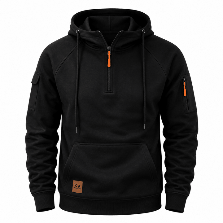 Juventus - Sudadera Con Capucha Y Cremallera De Un Cuarto