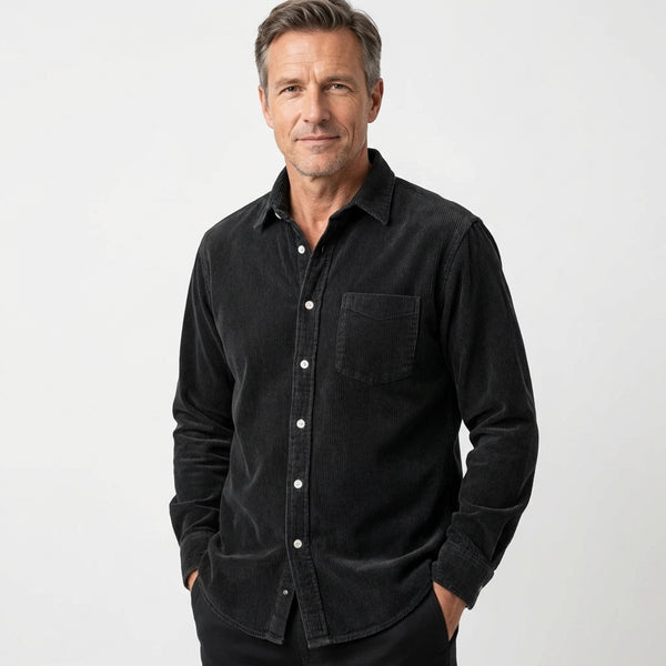 Heshan - Camisa de Pana Con Botones