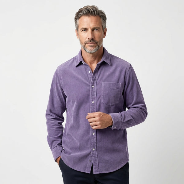Heshan - Camisa de Pana Con Botones
