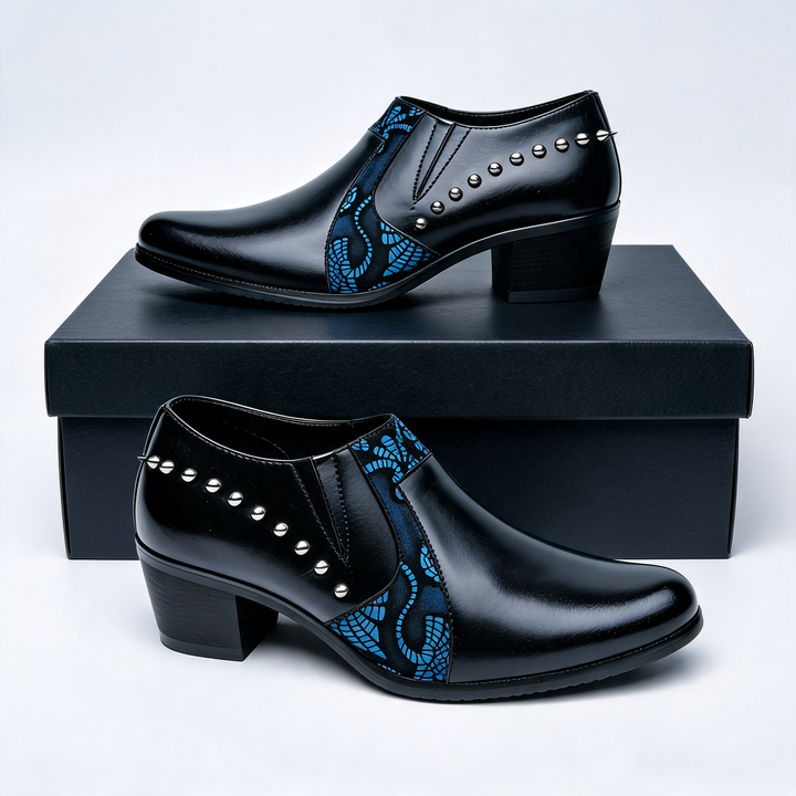 Vanderson - Zapatos De Tacón Alto Con Puntera Puntiaguda Y Remaches