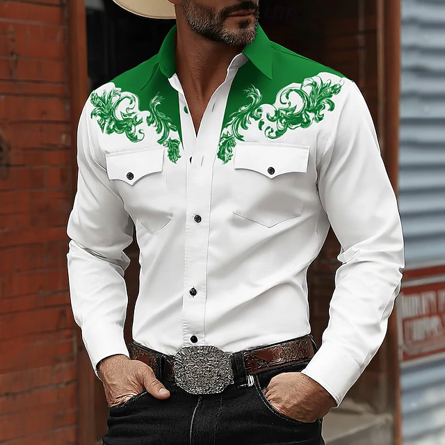 Leif - Camisa Clásica De Estilo Western