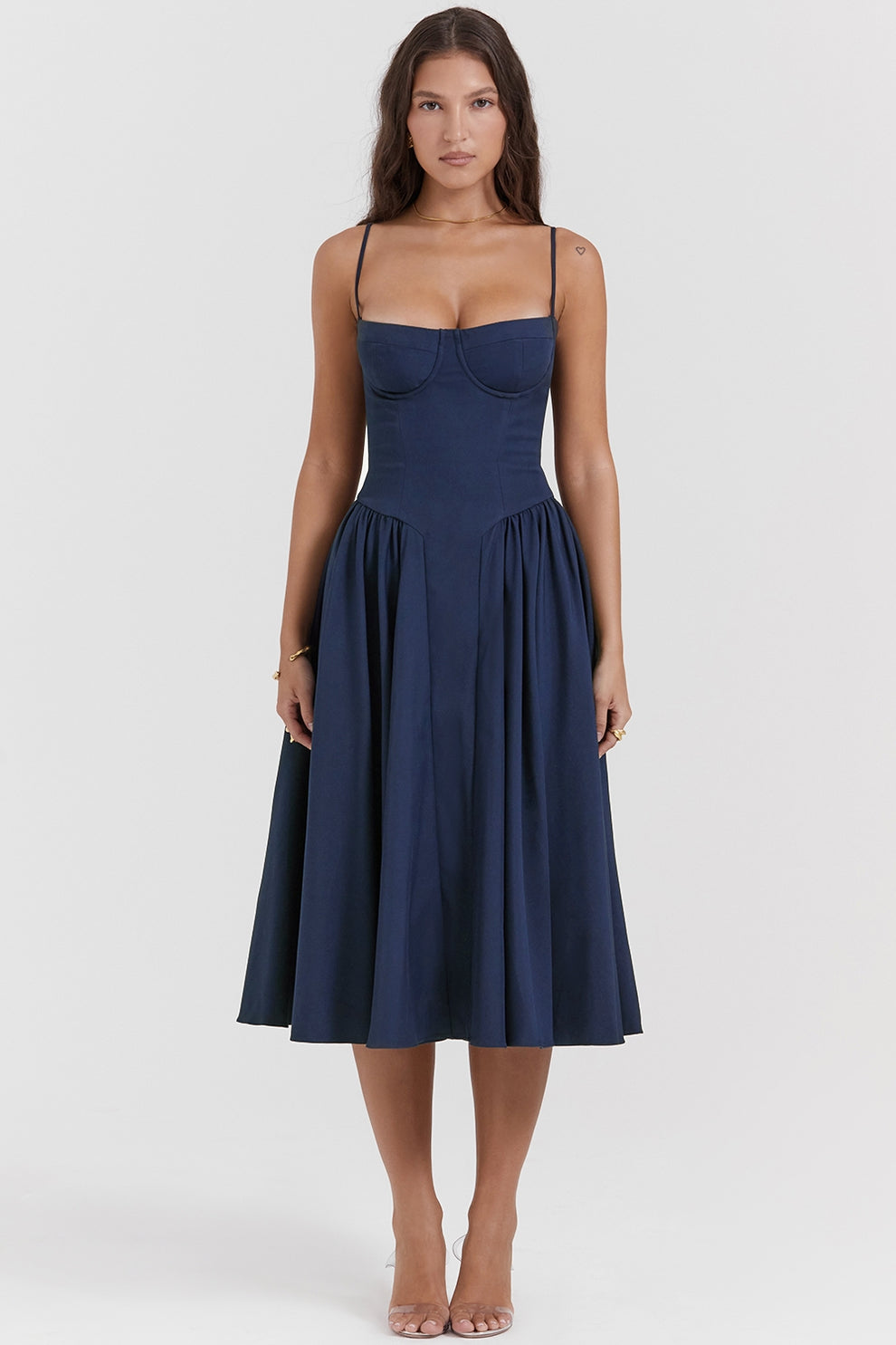 Maissa - Vestido Midi Elegante sin Mangas