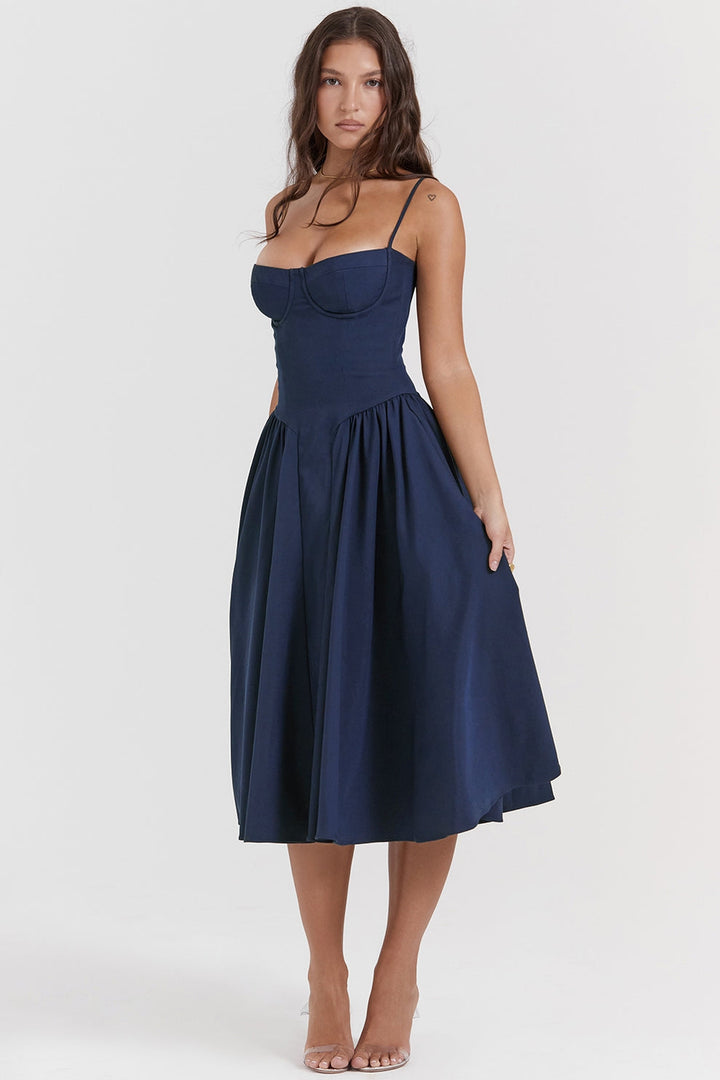 Maissa - Vestido Midi Elegante sin Mangas