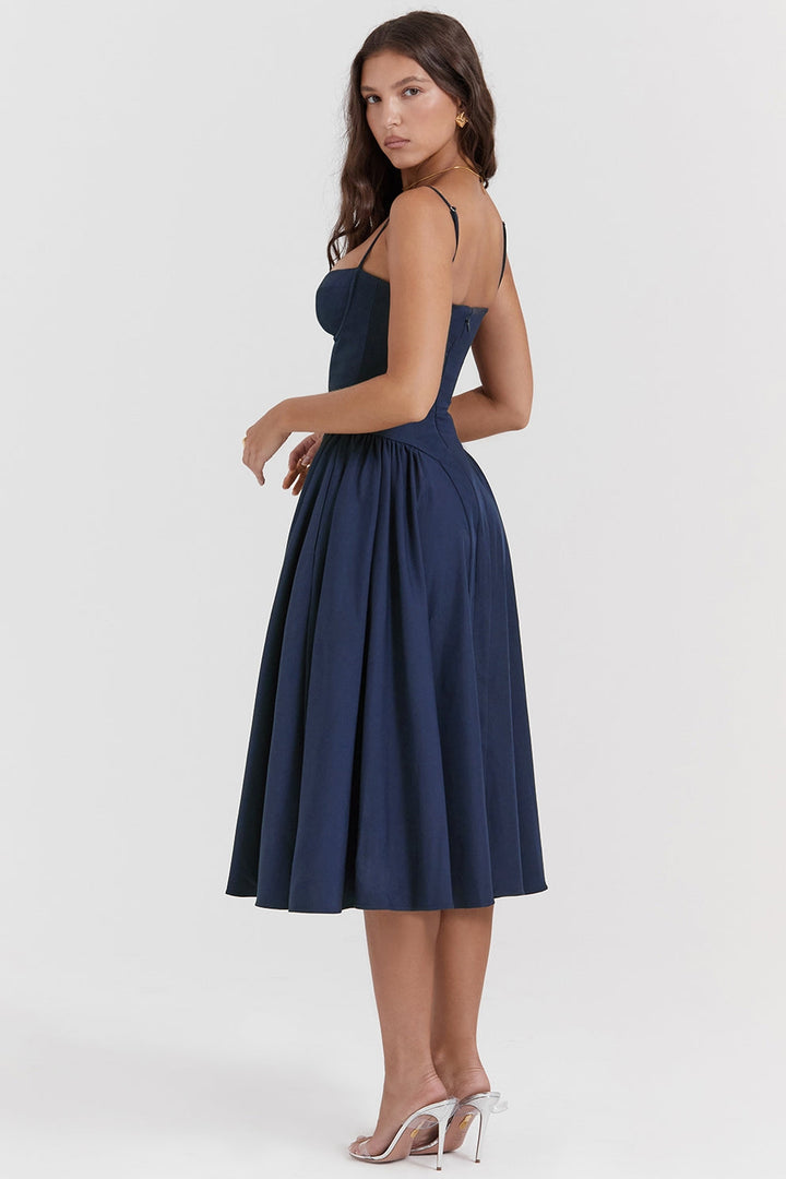 Maissa - Vestido Midi Elegante sin Mangas