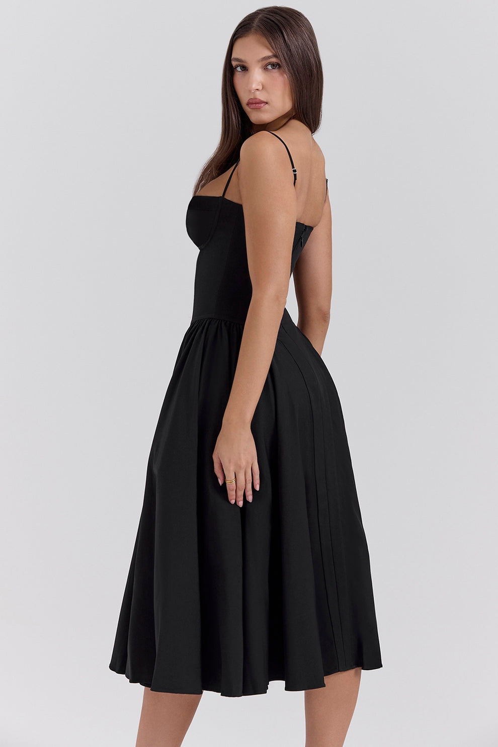 Maissa - Vestido Midi Elegante sin Mangas