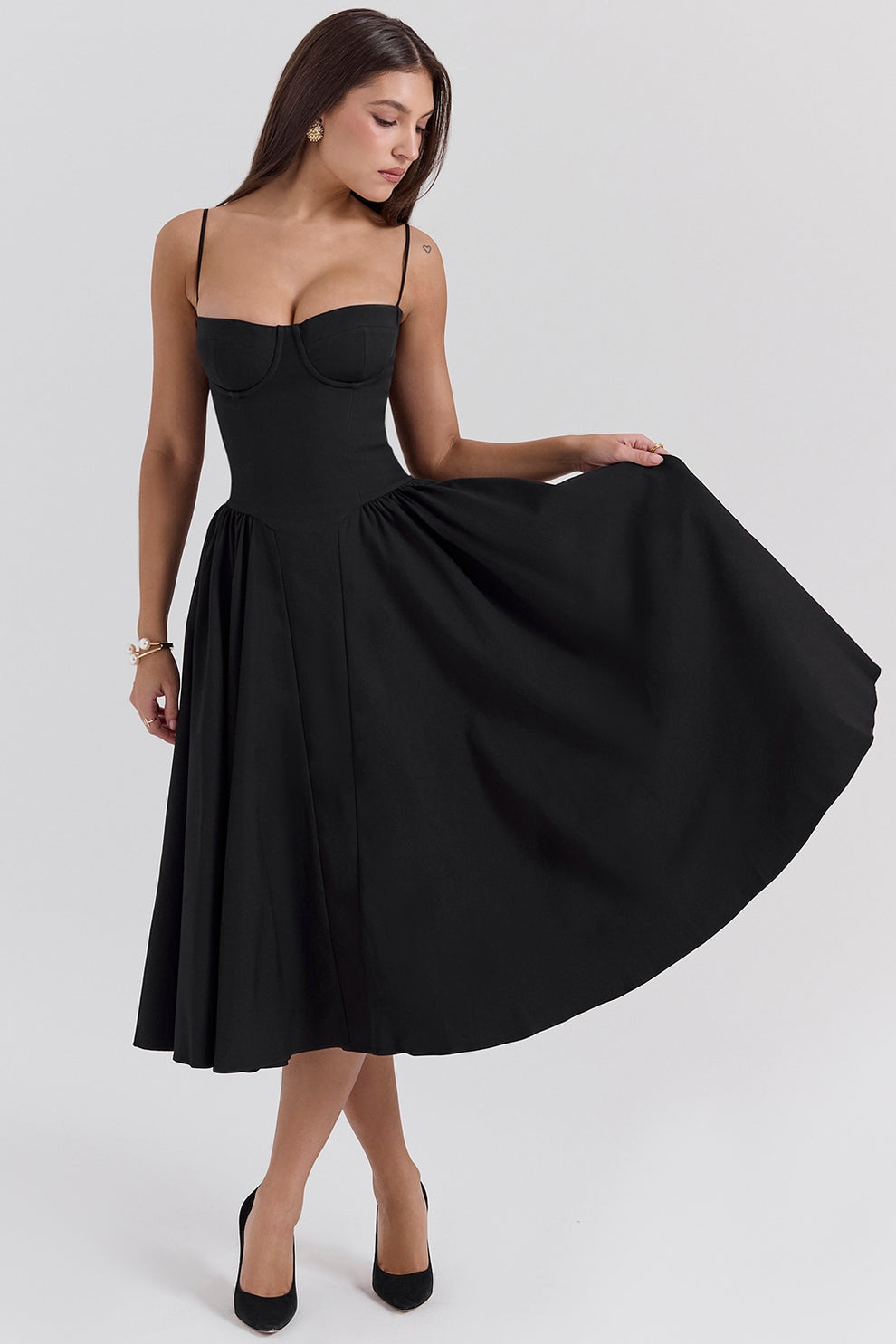 Maissa - Vestido Midi Elegante sin Mangas