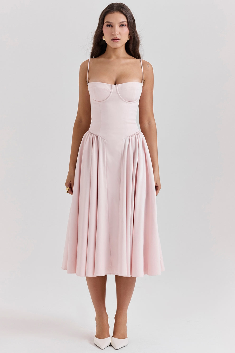 Maissa - Vestido Midi Elegante sin Mangas