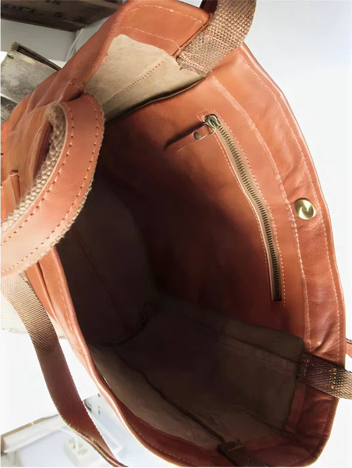 Yasmine - Bolso Tote Clásico de Piel