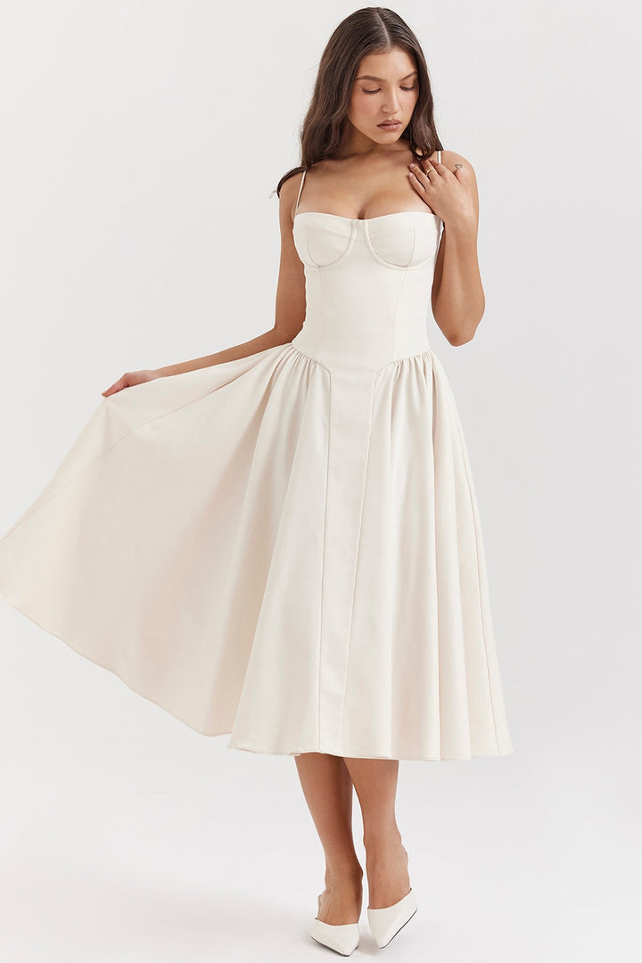 Maissa - Vestido Midi Elegante sin Mangas