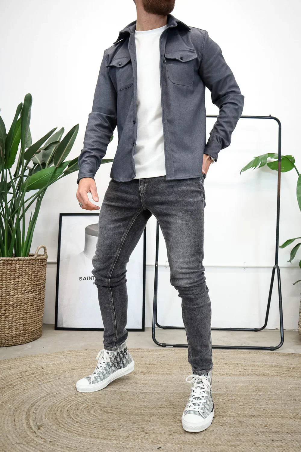 Dewid - Camisa Abotonada Con Bolsillos Delanteros