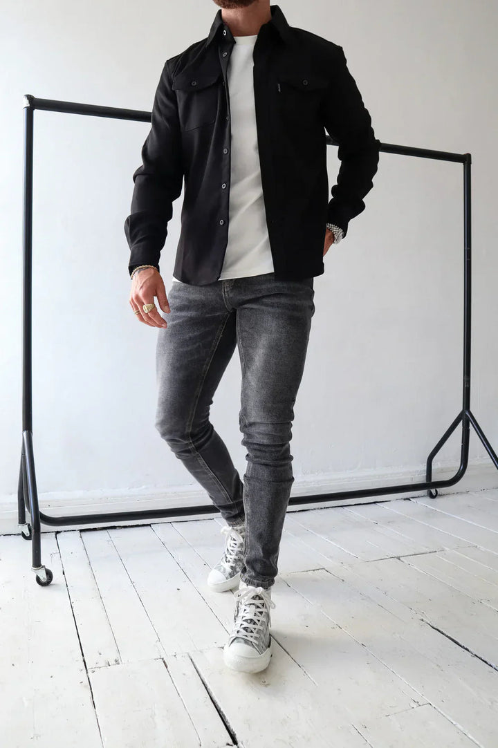 Dewid - Camisa Abotonada Con Bolsillos Delanteros