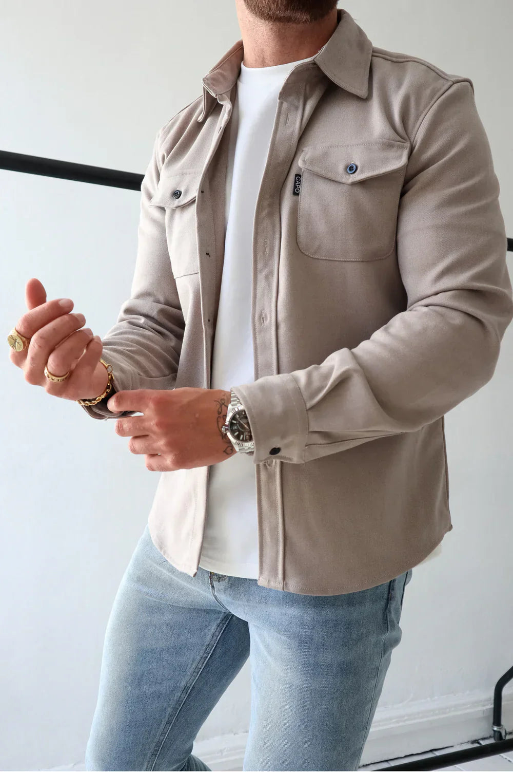 Dewid - Camisa Abotonada Con Bolsillos Delanteros