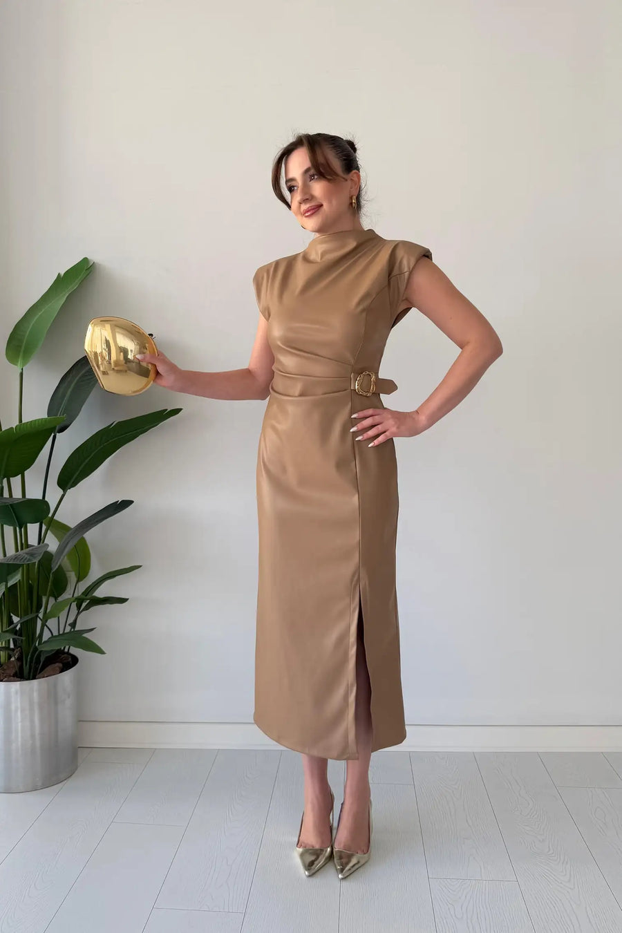Claudine - Vestido Elegante Con Cinturón