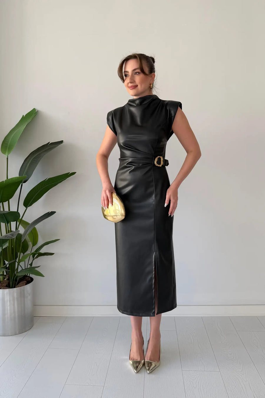 Claudine - Vestido Elegante Con Cinturón