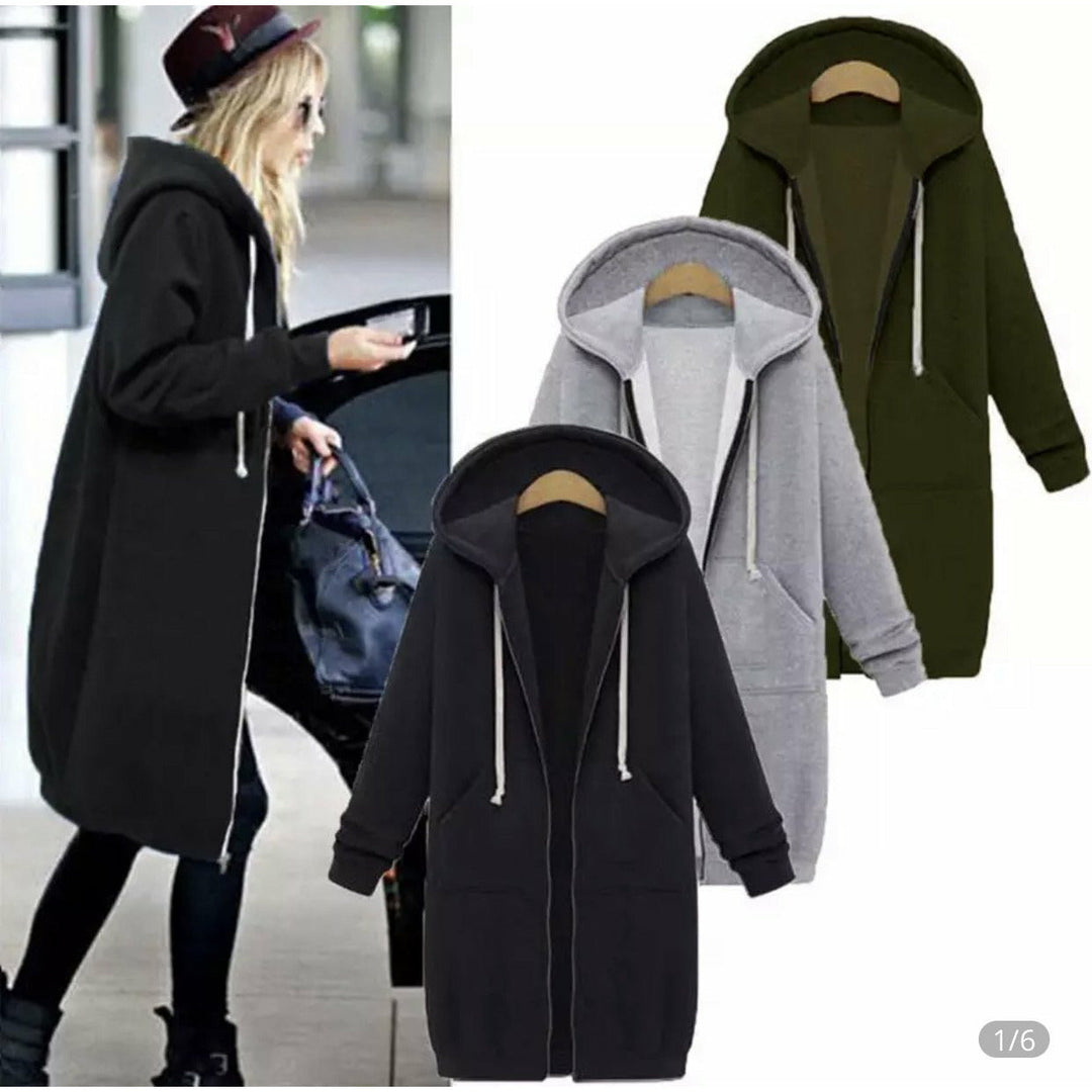 Brunna - Sudadera Con Capucha De Manga Larga y Cremallera