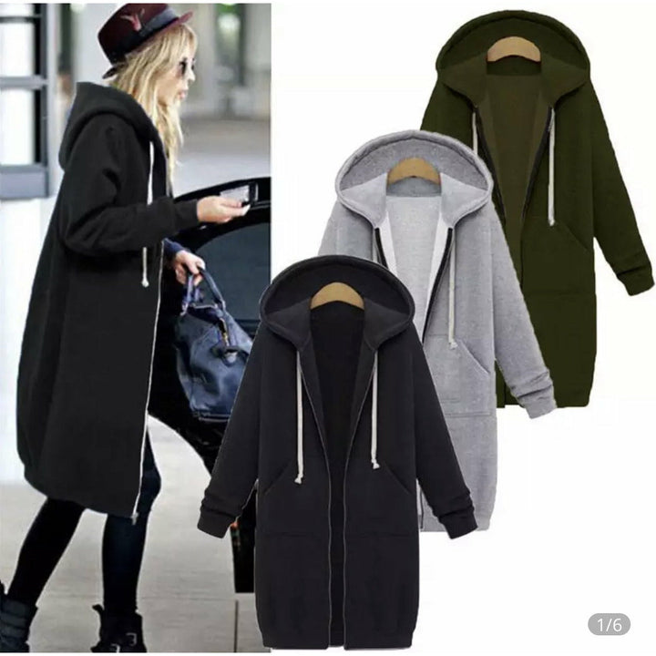 Brunna - Sudadera Con Capucha De Manga Larga y Cremallera