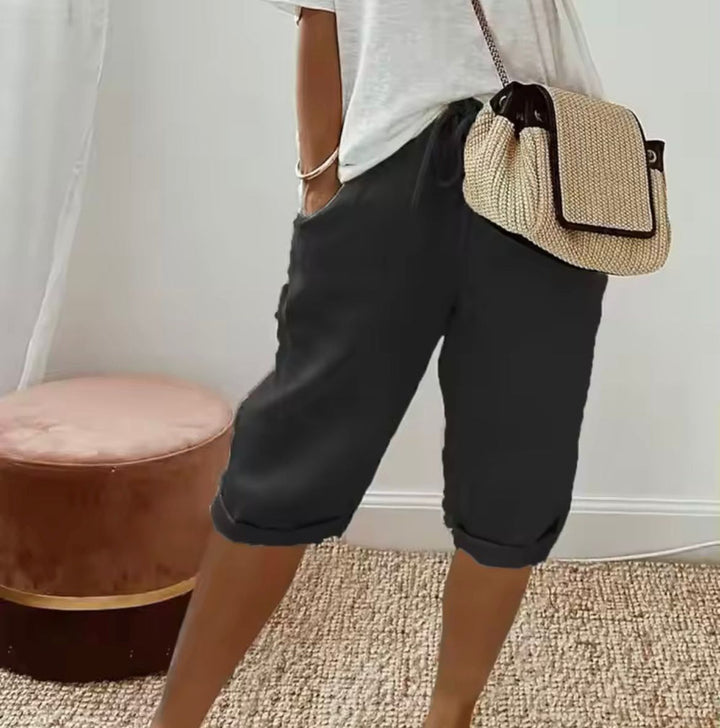 Klaudija - Pantalón Corto Gemak de Lino