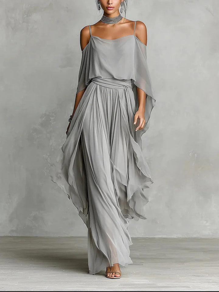 Roneeta - Conjunto De Top Con Tirantes y Pantalones Holgados