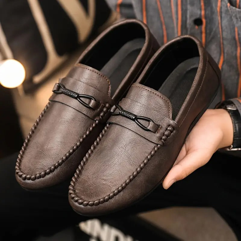 Dinko - Zapatos De Cuero Transpirables y Antideslizantes