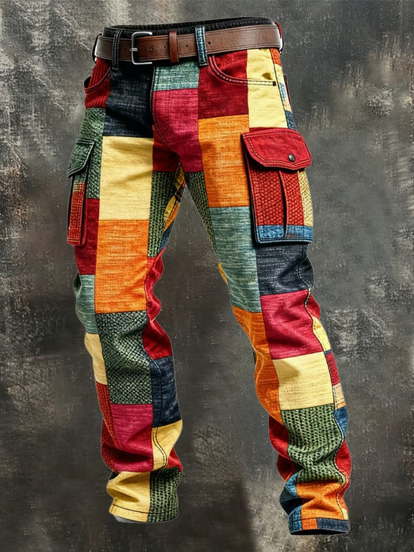 Greg  - Pantalones Carguero Patchwork
