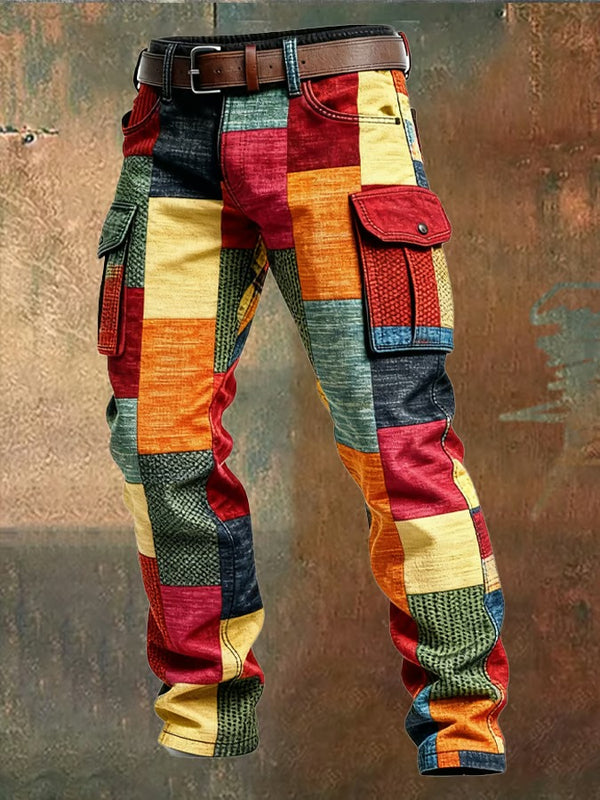 Greg  - Pantalones Carguero Patchwork