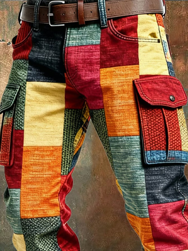 Greg  - Pantalones Carguero Patchwork