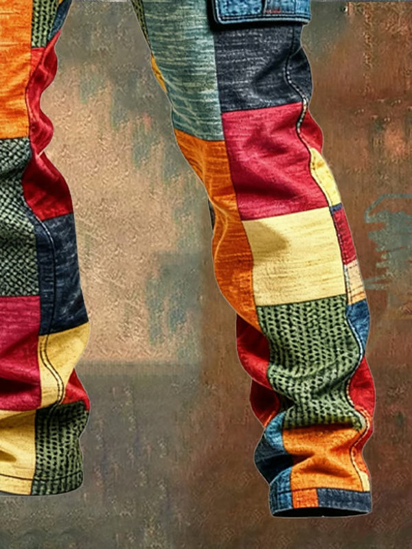 Greg  - Pantalones Carguero Patchwork