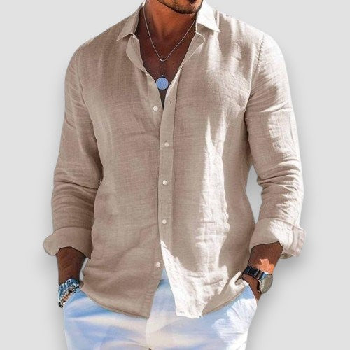 Edmur - Elegante Camisa De Verano De Manga Larga