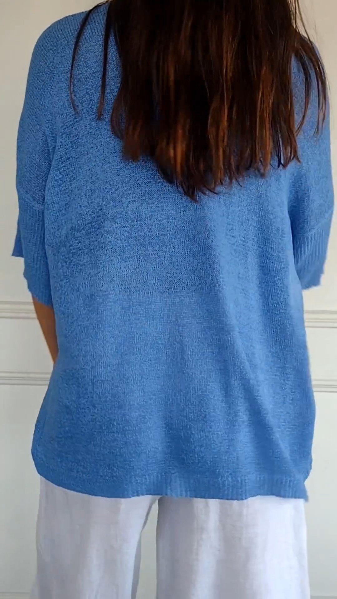 Rosel - Top De Punto Liso Con Cuello En V