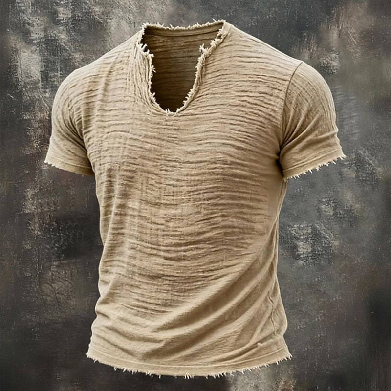 Pavel - Camiseta Vintage Con Cuello en V