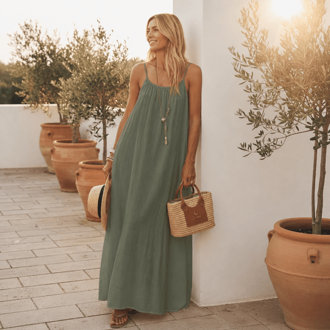 Diandra - Elegante Vestido Largo Sin Espalda