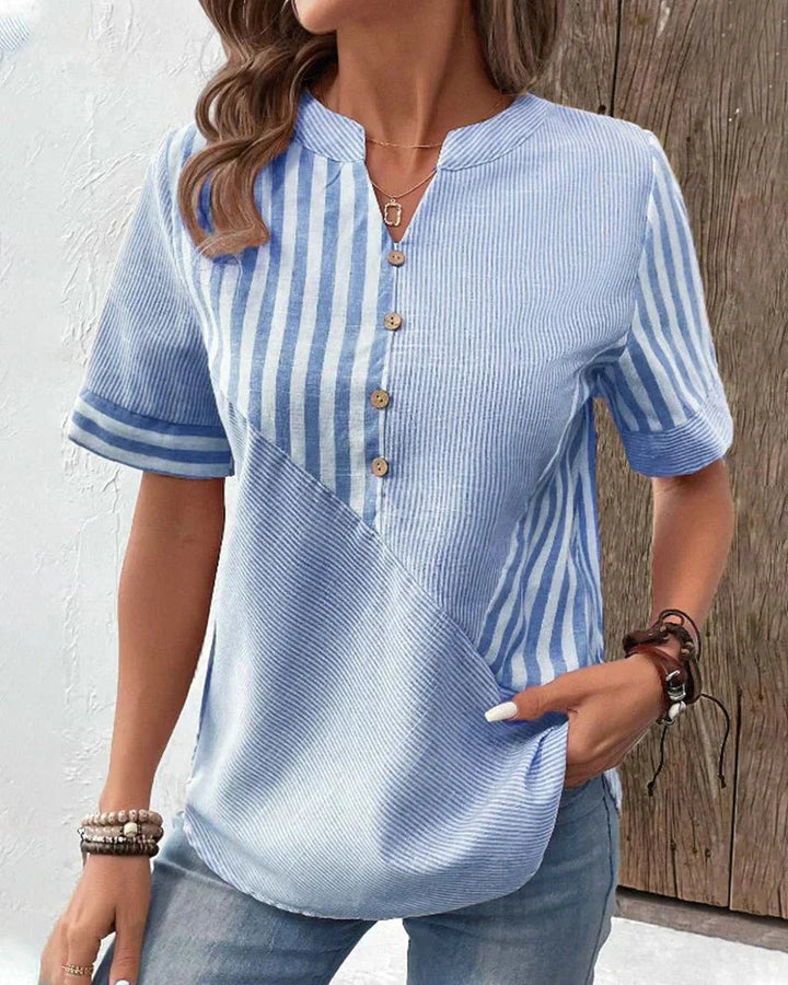 Lilly - Blusa De Rayas Suaves