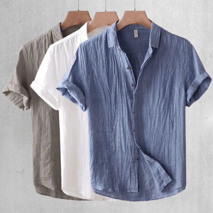Kieron -  Elegante Camisa de Manga Corta con Botones