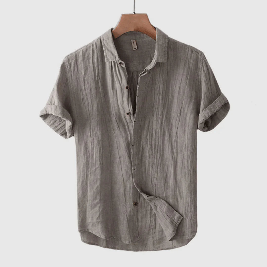 Kieron -  Elegante Camisa de Manga Corta con Botones