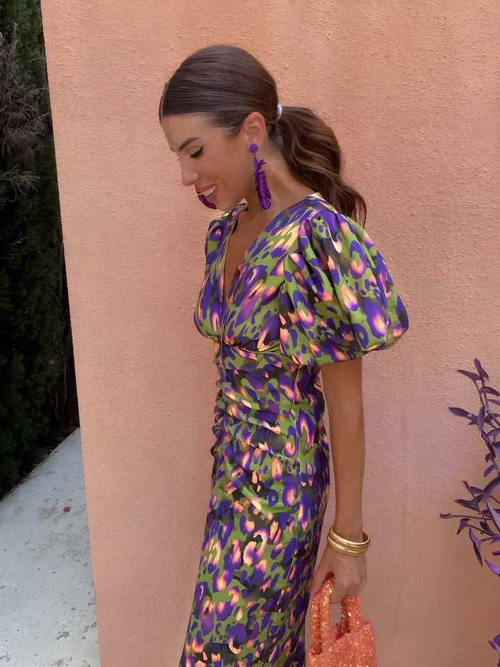 Jorien - Vestido Con Mangas Plisadas