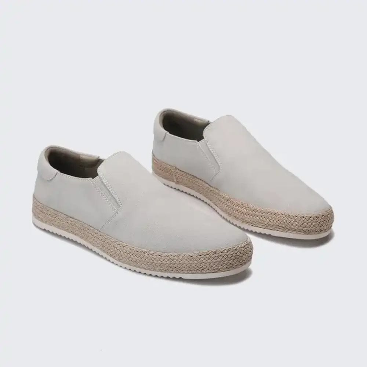 Hanya - Zapatos Sin Cordones de Ante Con Suela de Alpargata
