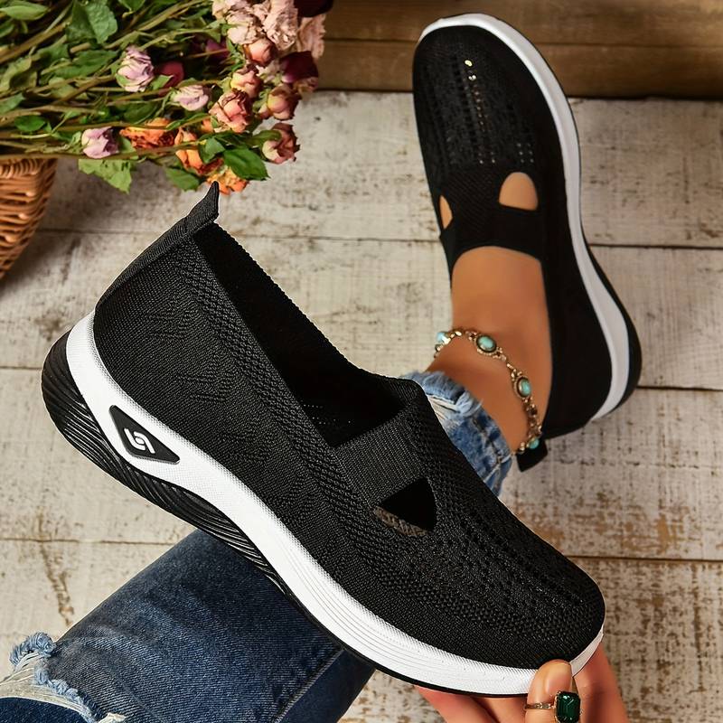 Haniya - Zapatillas Sin Cordones de Punto Transpirable