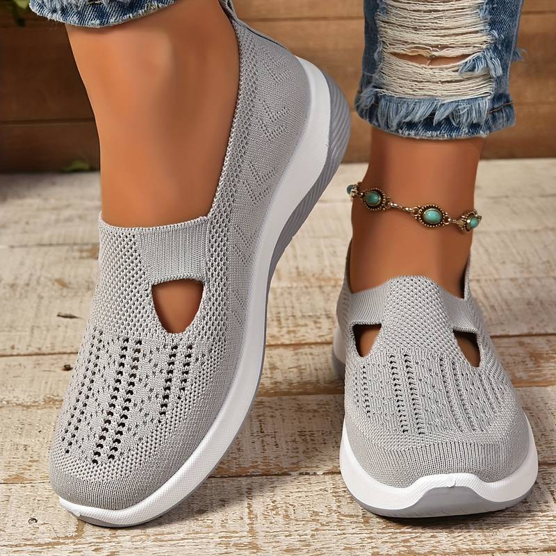 Haniya - Zapatillas Sin Cordones de Punto Transpirable
