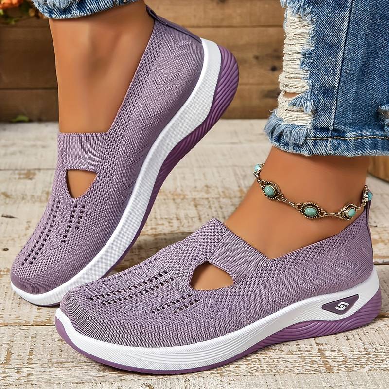 Haniya - Zapatillas Sin Cordones de Punto Transpirable