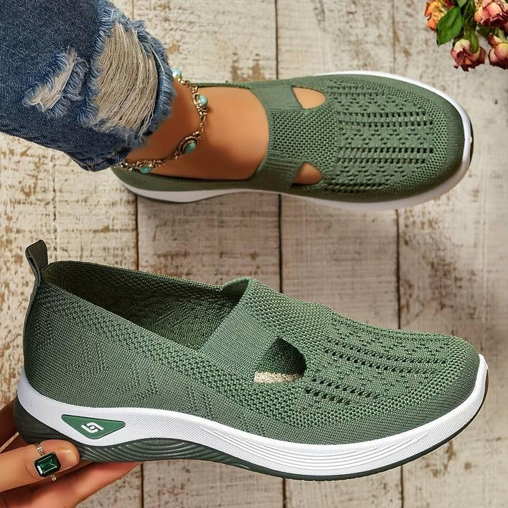 Haniya - Zapatillas Sin Cordones de Punto Transpirable