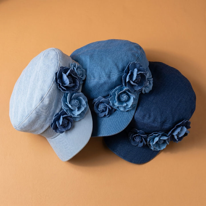 Nelisha - Gorra Vaquera Con Detalles Florales