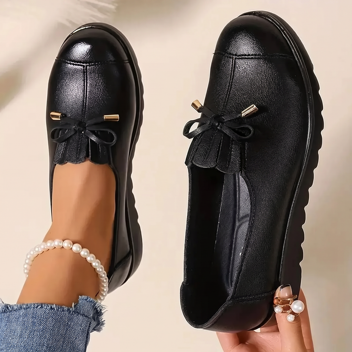 Chelina - Mocasines Con Suela De Cuña Gruesa