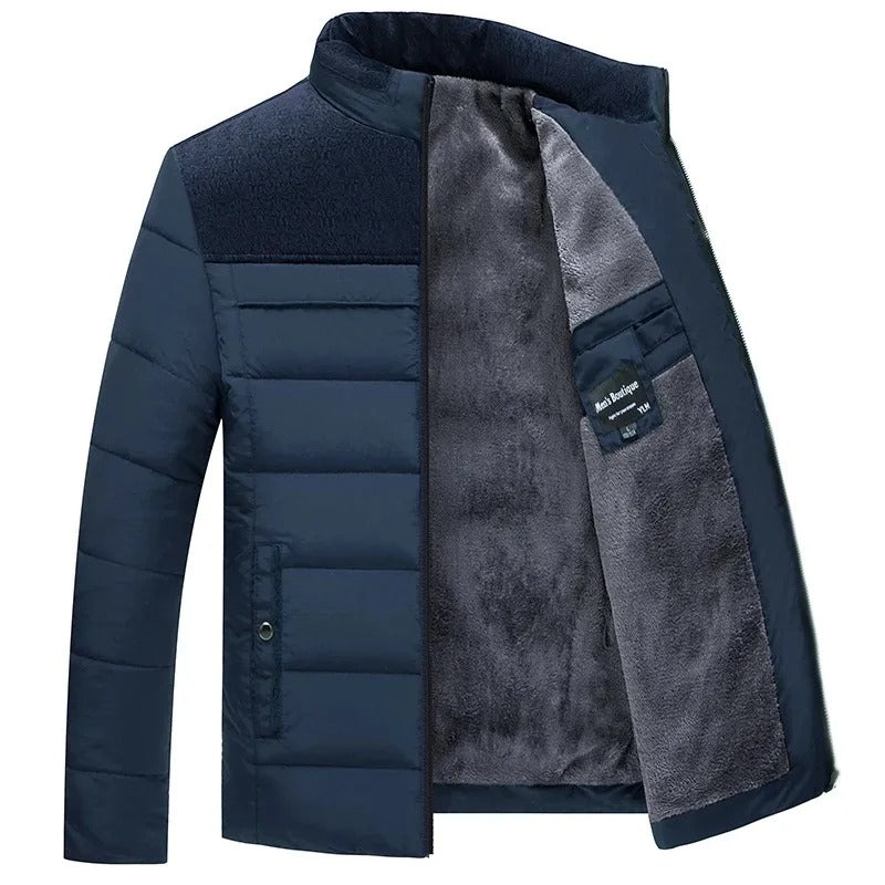 Marenz - Chaqueta Con Forro Polar Y Cremallera Frontal