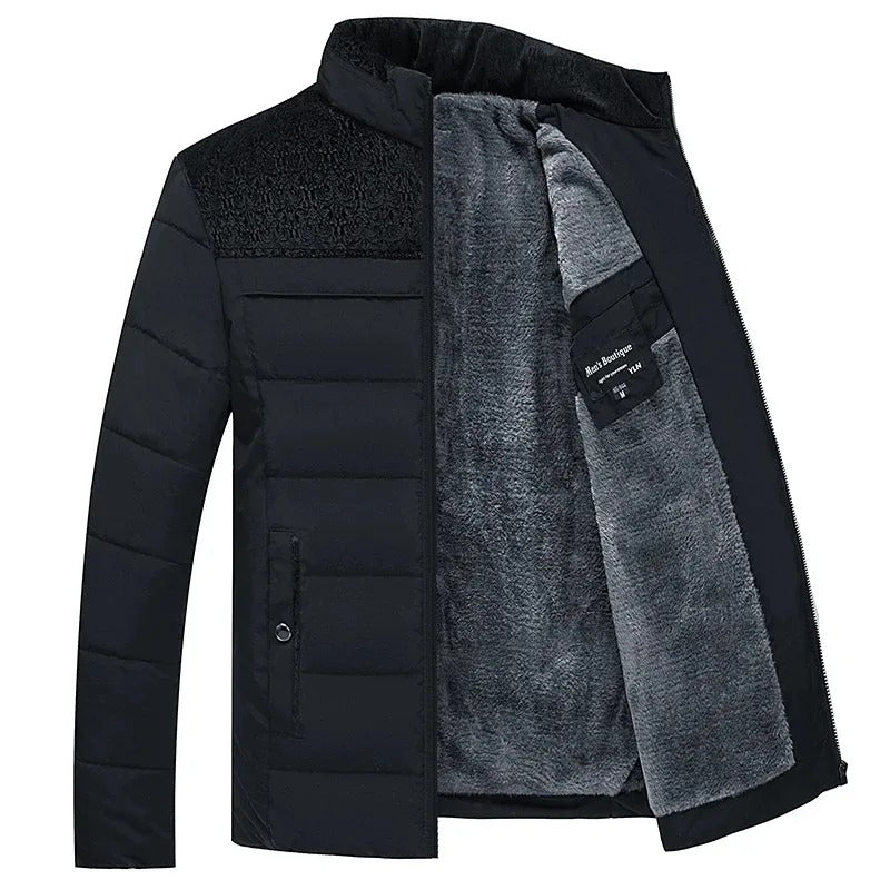 Marenz - Chaqueta Con Forro Polar Y Cremallera Frontal